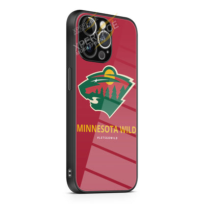 Minnesota Wild NHL iPhone 15 | iPhone 15 Plus | iPhone 15 Pro | iPhone 15 Pro Max Glass Case cover