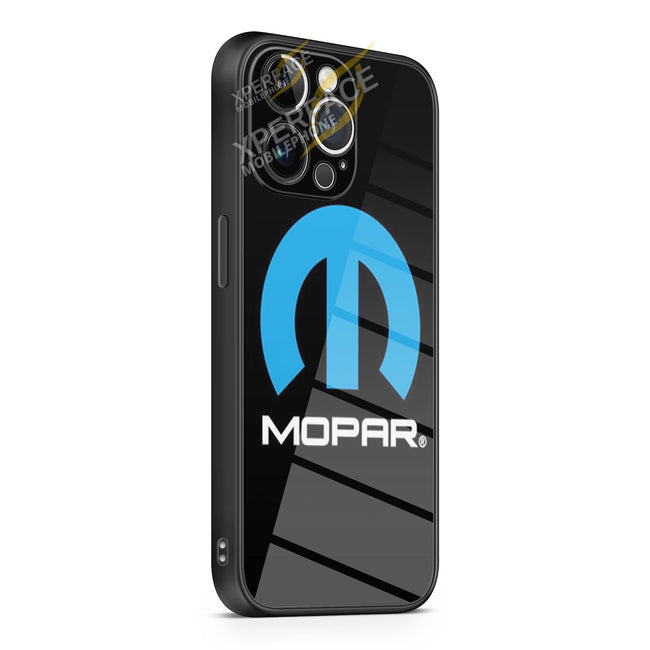 Mopar Logo iPhone 15 | iPhone 15 Plus | iPhone 15 Pro | iPhone 15 Pro Max Glass Case cover