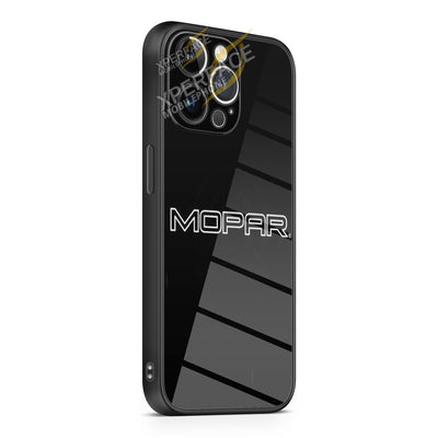 Mopar Text iPhone 15 | iPhone 15 Plus | iPhone 15 Pro | iPhone 15 Pro Max Glass Case cover