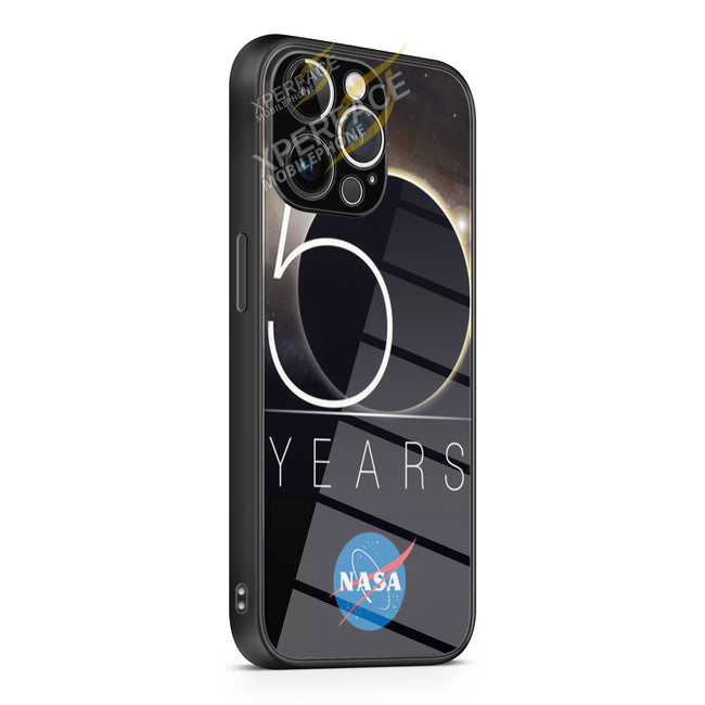 Nasa 50 Years iPhone 15 | iPhone 15 Plus | iPhone 15 Pro | iPhone 15 Pro Max Glass Case cover