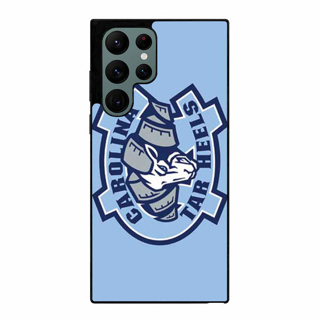 Nc Tarheels logo on blue Samsung Galaxy S23 Ultra case cover