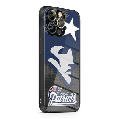 Ne Pats logo on grid iPhone 15 | iPhone 15 Plus | iPhone 15 Pro | iPhone 15 Pro Max Glass Case cover