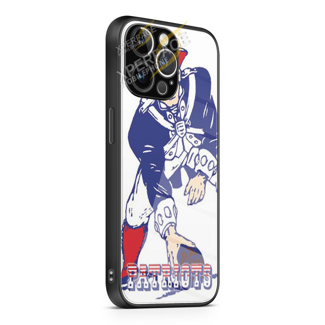 Ne Pats red wht blue logos iPhone 15 | iPhone 15 Plus | iPhone 15 Pro | iPhone 15 Pro Max Glass Case cover