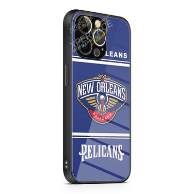 New Orleans Pelicans logo iPhone 15 | iPhone 15 Plus | iPhone 15 Pro | iPhone 15 Pro Max Glass Case cover