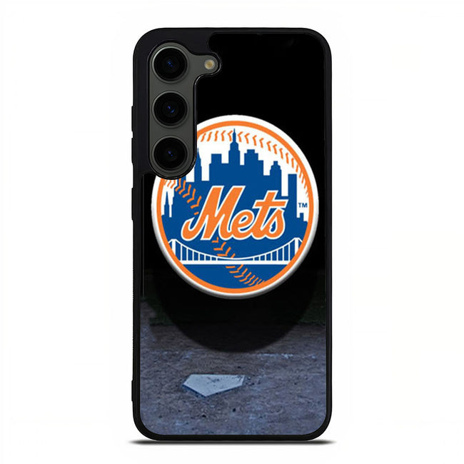 New York Mets Fade To Black Samsung Galaxy S23 Plus | Samsung Galaxy S24 Plus case cover