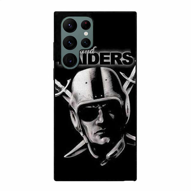 Oakland Raiders face Samsung Galaxy S23 Ultra case cover