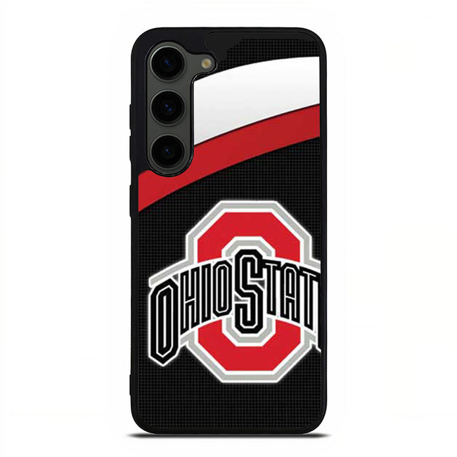 Ohio State logo under stripes Samsung Galaxy S23 Plus | Samsung Galaxy S24 Plus case cover