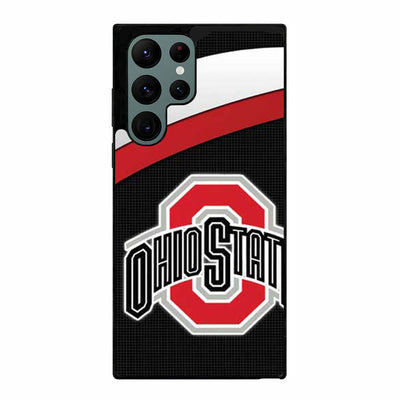 Ohio State logo under stripes Samsung Galaxy S23 Ultra case cover