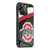 Ohio State logo under stripes iPhone 15 | iPhone 15 Plus | iPhone 15 Pro | iPhone 15 Pro Max Glass Case cover