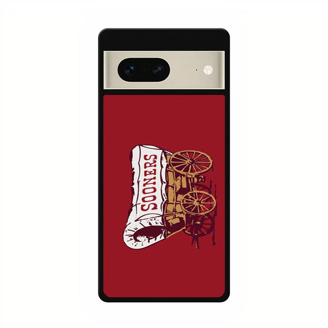 Ok Sooners wagon logo google pixel 7 case cover