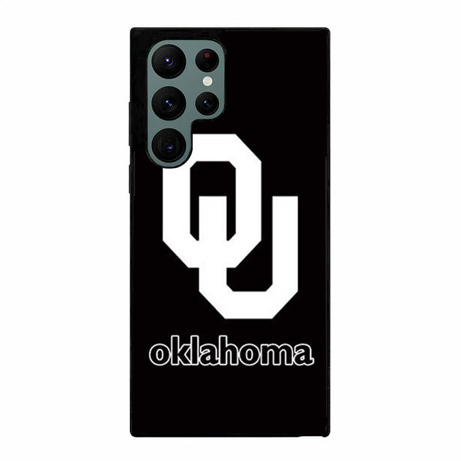 Oklahoma Sooners black logo Samsung Galaxy S23 Ultra case cover