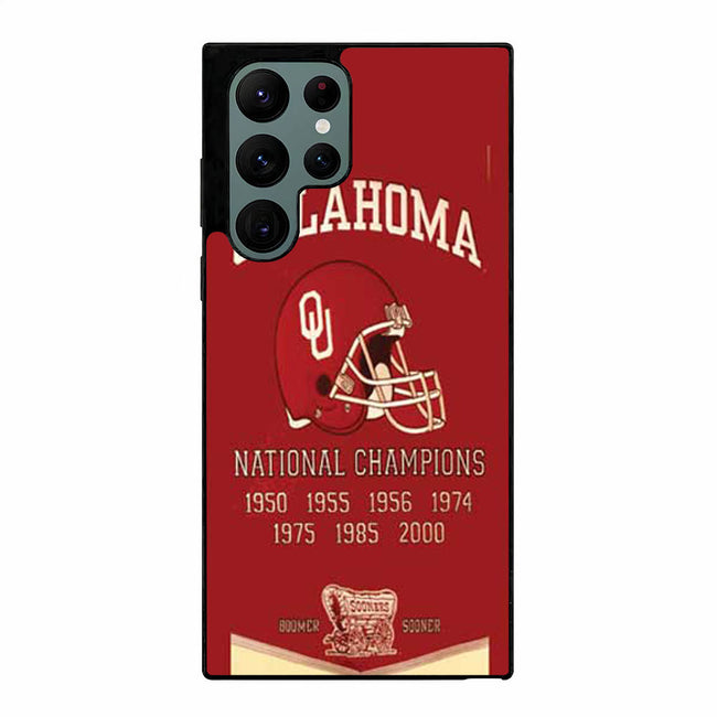 Oklahoma Sooners championship banner Samsung Galaxy S23 Ultra case cover