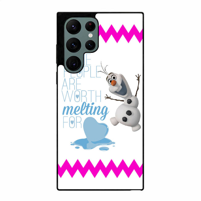 Olaf Disney Frozen Quote Samsung Galaxy S23 Ultra case cover