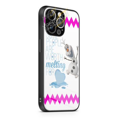 Olaf Disney Frozen Quote iPhone 15 | iPhone 15 Plus | iPhone 15 Pro | iPhone 15 Pro Max Glass Case cover