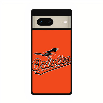 ORIOLES BASEBALL LOGO ORANGE google pixel 7 case cover