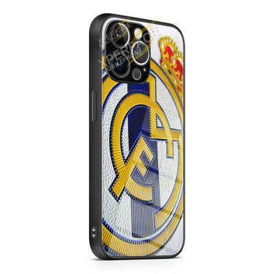 Real Madrid Logo iPhone 15 | iPhone 15 Plus | iPhone 15 Pro | iPhone 15 Pro Max Glass Case cover