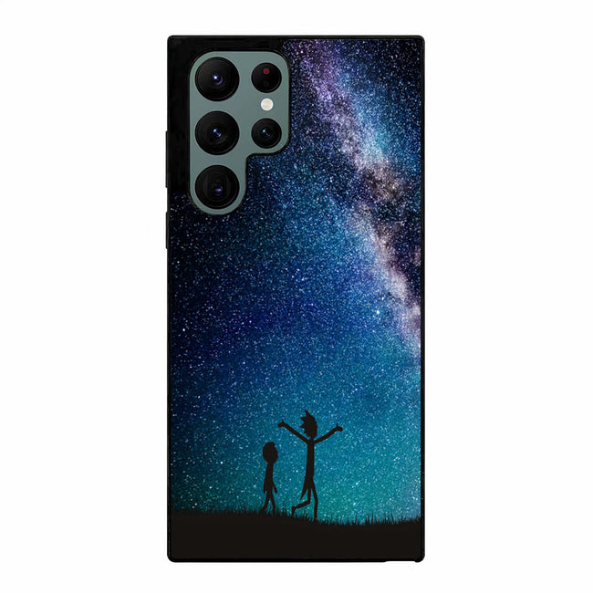 Rick and Morty Nebula Space blue Samsung Galaxy S23 Ultra case cover