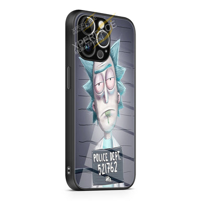 Rick and Morty Prisoner iPhone 15 | iPhone 15 Plus | iPhone 15 Pro | iPhone 15 Pro Max Glass Case cover