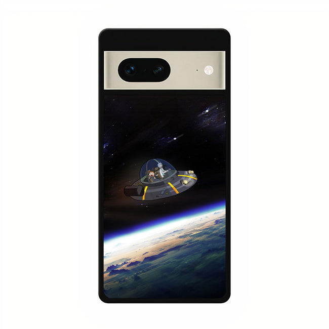 Rick and Morty Space adventure google pixel 7 case cover