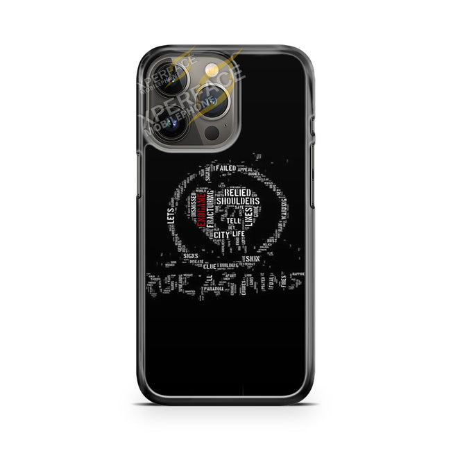 Rise Against Love Text iPhone 13 Pro max case