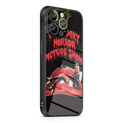 Rocky Horror curved logo iPhone 15 | iPhone 15 Plus | iPhone 15 Pro | iPhone 15 Pro Max Glass Case cover