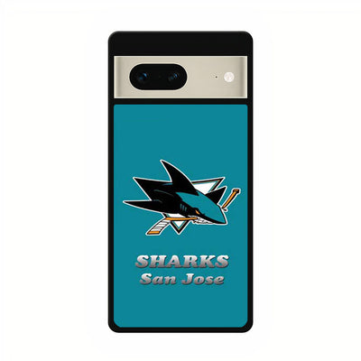 San Jose Sharks logo aqua google pixel 7 case cover