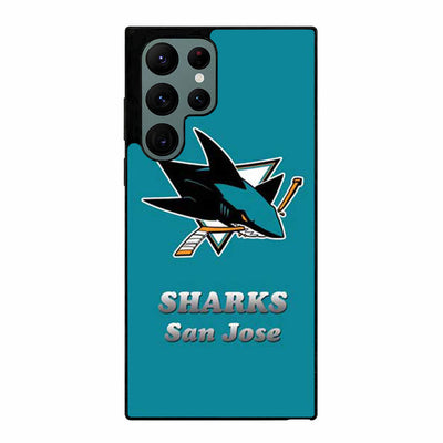 San Jose Sharks logo aqua Samsung Galaxy S23 Ultra case cover