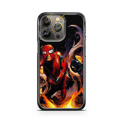 Spider Man Battle Damaged iPhone 13 Pro max case