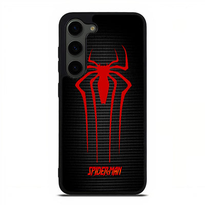 Spider Man Black Carbon Logo Samsung Galaxy S23 Plus | Samsung Galaxy S24 Plus case cover