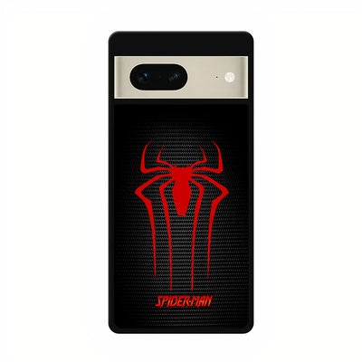 Spider Man Black Carbon Logo google pixel 7 case cover