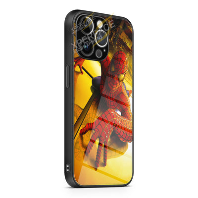 Spider Man Movie Cover iPhone 15 | iPhone 15 Plus | iPhone 15 Pro | iPhone 15 Pro Max Glass Case cover