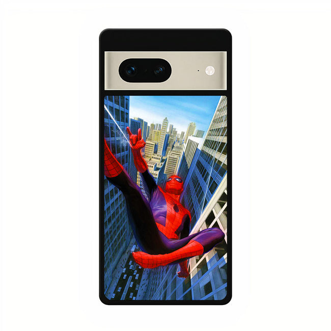 Spider Man Swing google pixel 7 case cover