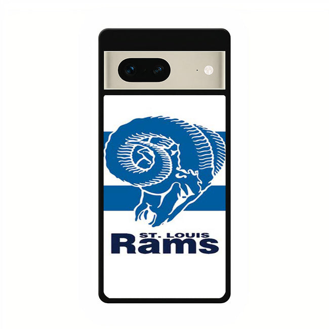 St Louis Rams logo over stripes 2 google pixel 7 case cover