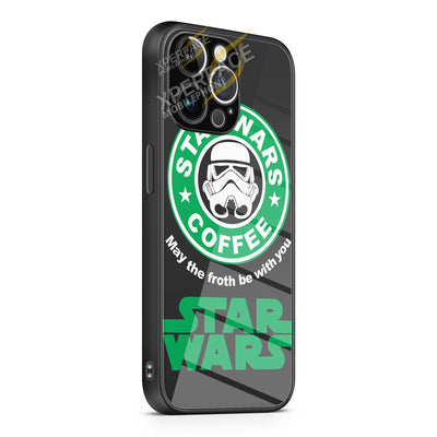 Star Wars coffee iPhone 15 | iPhone 15 Plus | iPhone 15 Pro | iPhone 15 Pro Max Glass Case cover