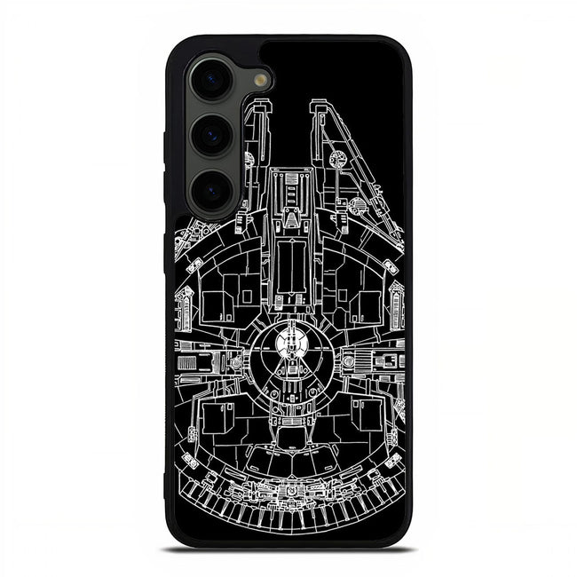 Star Wars Falcon Samsung Galaxy S23 Plus | Samsung Galaxy S24 Plus case cover