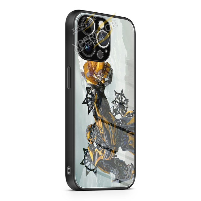 transformers 4 bumblebee- iPhone 15 | iPhone 15 Plus | iPhone 15 Pro | iPhone 15 Pro Max Glass Case cover