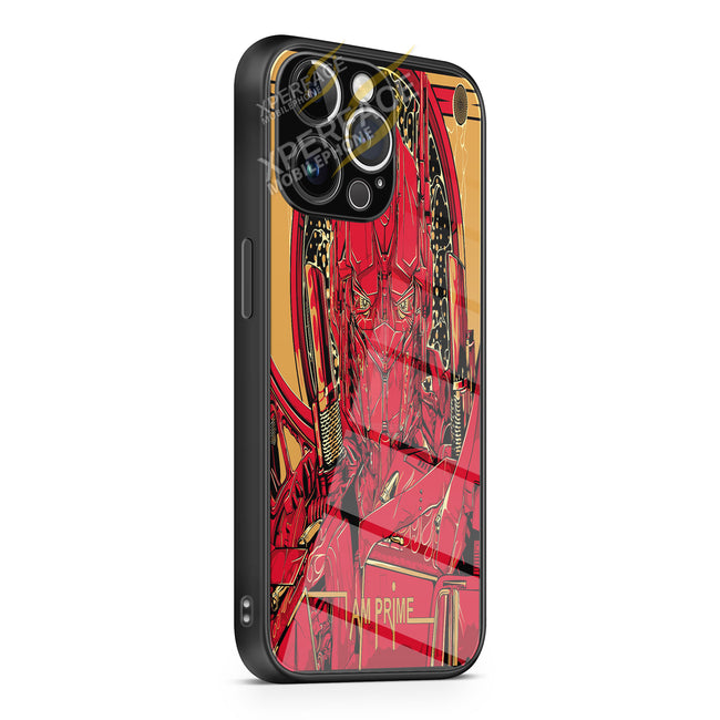 Transformers I Am Prime iPhone 15 | iPhone 15 Plus | iPhone 15 Pro | iPhone 15 Pro Max Glass Case cover