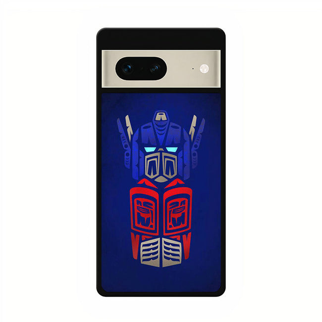 transformers logo blue google pixel 7 case cover