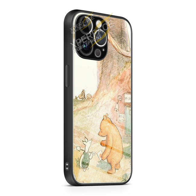 WINNIE THE POOH iPhone 15 | iPhone 15 Plus | iPhone 15 Pro | iPhone 15 Pro Max Glass Case cover