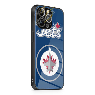 WINNIPEG JETS POSTER iPhone 15 | iPhone 15 Plus | iPhone 15 Pro | iPhone 15 Pro Max Glass Case cover