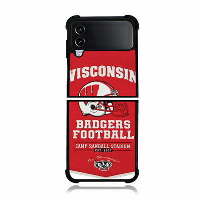 Wisconsin Badgers champ banner Samsung Galaxy Z Flip 4 5G Case