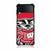 Wisconsin Badgers logo red Samsung Galaxy Z Flip 4 5G Case