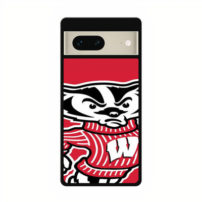 Wisconsin Badgers logo red google pixel 7 case cover