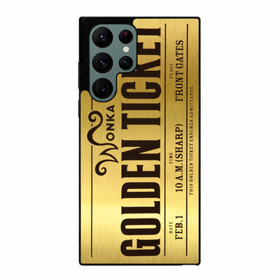 Wonka Golden Ticket Samsung Galaxy S22 Ultra case cover
