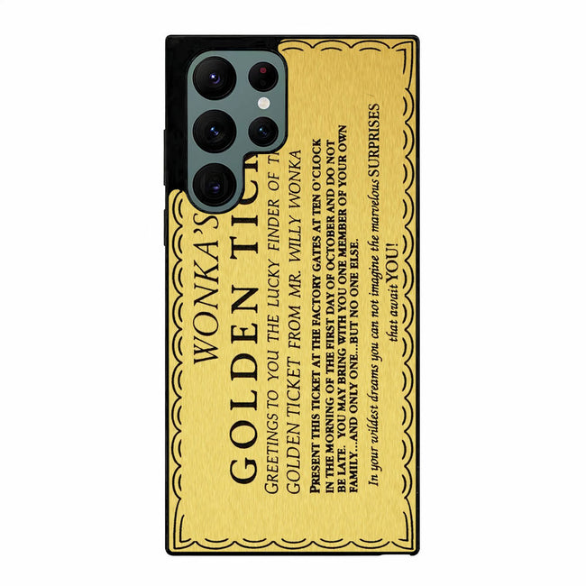 Wonkas Golden Ticket Samsung Galaxy S23 Ultra case cover