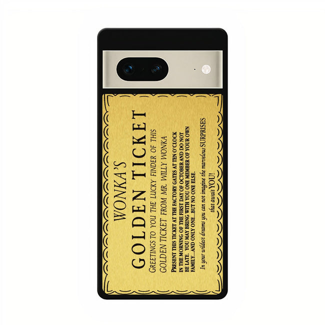 Wonkas Golden Ticket google pixel 7 case cover