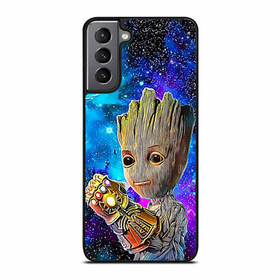 Baby Groot Death Button Thanos Hand Samsung Galaxy S21 Plus Case - XPERFACE