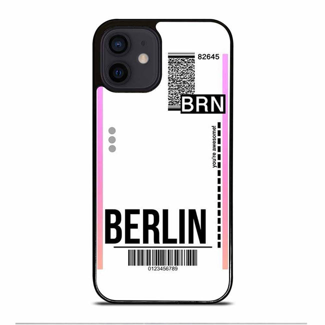 Boarding Pass Berlin iPhone 12 case - XPERFACE