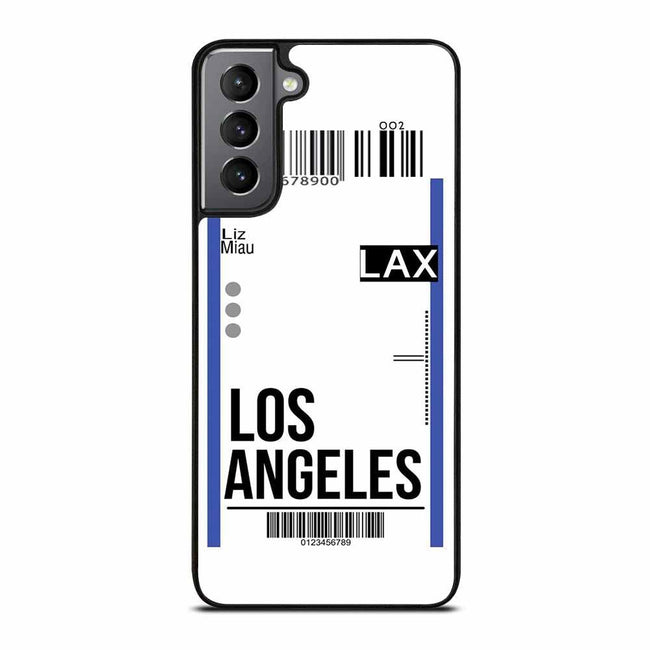 Boarding Pass Los Angeles Samsung Galaxy S21 Plus Case - XPERFACE