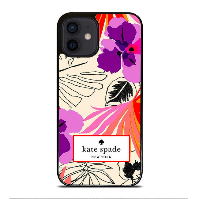 kate spade floral palm iphone 12 case cover - XPERFACE